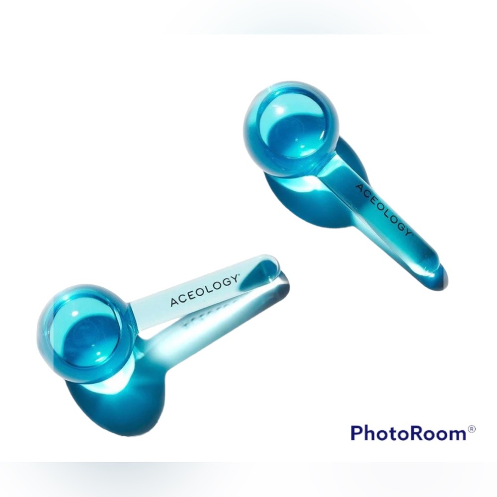 Aceology Ice Globe Facial Massager in Blue Set of 2